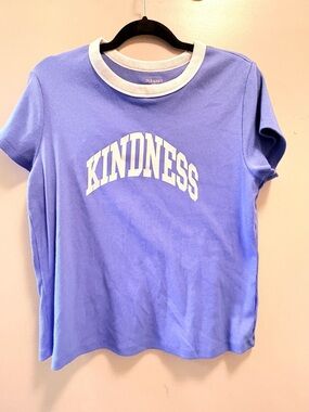 Old Navy 'KINDNESS' Short Sleeve Tee with White Trim